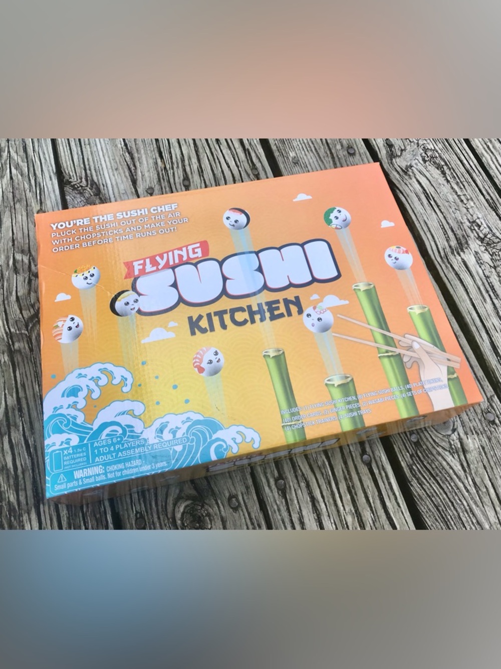 Flying Sushi Kitchen Fun Hover Rice Ball Family Game Night Fun Games - Picture 2 of 16